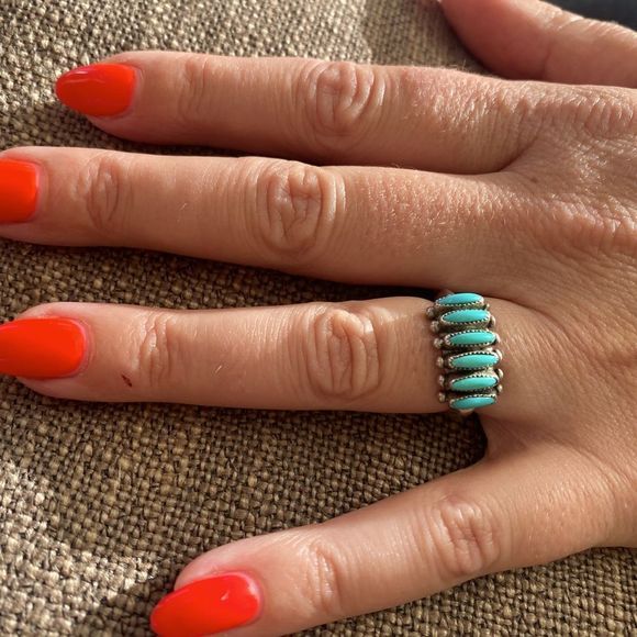 Paloma Jewelry - ♦️SOLD♦️ 🦋 Zuni Turquoise and Sterling ring. 🦋 Native American